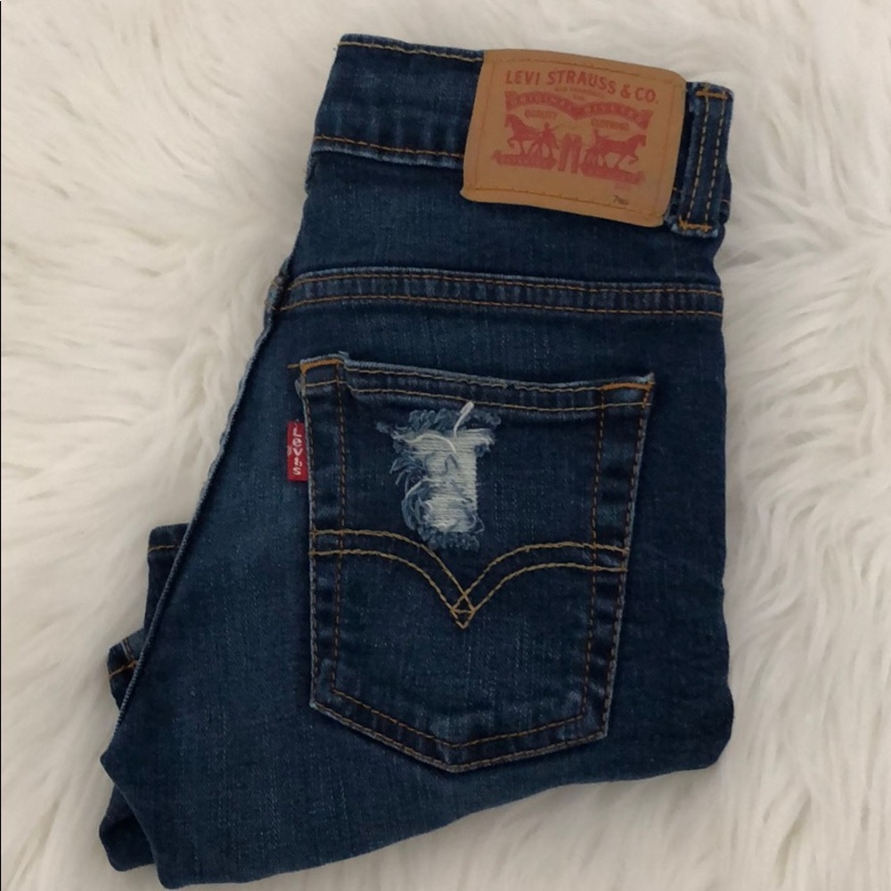 Levi’s Distressed Bermuda Shorts